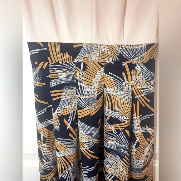 YATHON Women Short Sleeve Vintage Flared A-Line Swing Midi Dress with Pockets - Picture 6 of 10